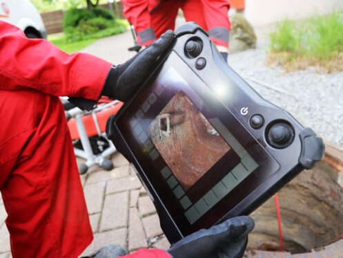 Sewer inspection with camera