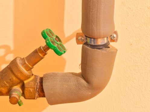 Water pipe shut-off valve